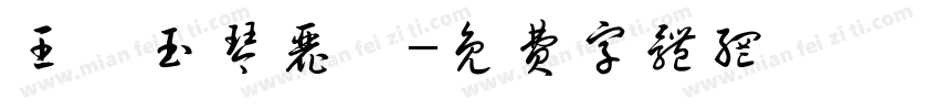 王鑫玉琴丽婷字体转换