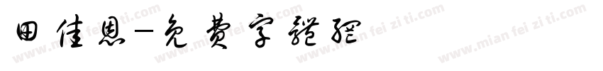 田佳恩字体转换