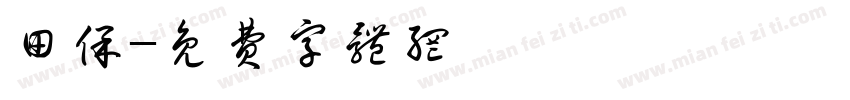 田保字体转换