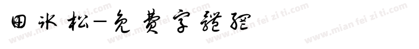 田冰松字体转换