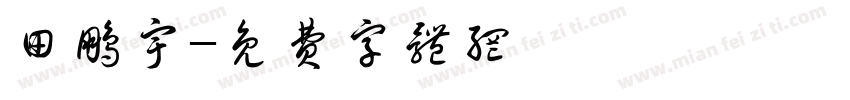 田鹏宇字体转换