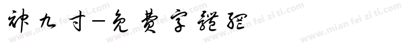 神九寸字体转换