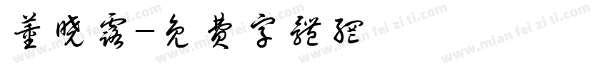 董晓露字体转换