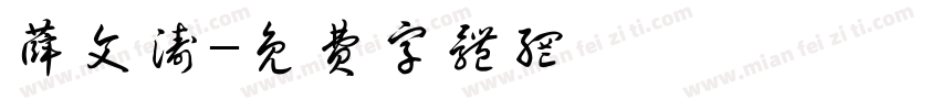薛文涛字体转换