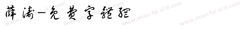 薛涛字体转换