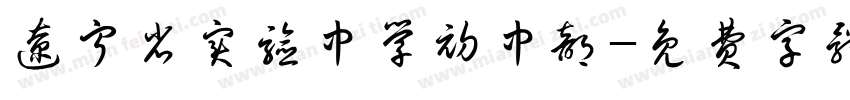 辽宁省实验中学初中部字体转换