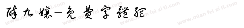 醉九娘字体转换