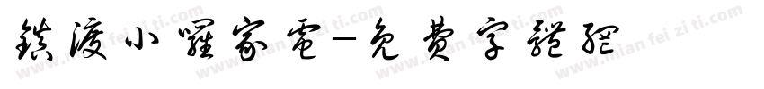 镇渡小罗家电字体转换