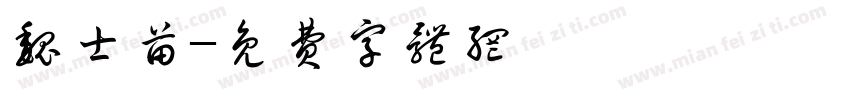 魏士苗字体转换
