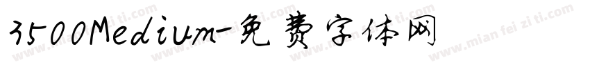 3500Medium字体转换
