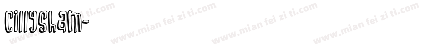 cillysham字体转换