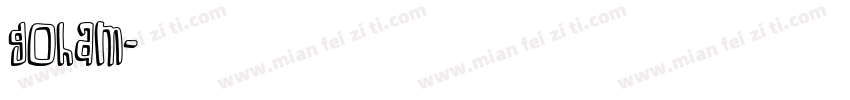 goham字体转换
