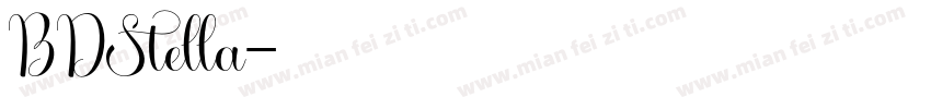 BDStella字体转换
