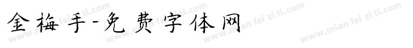 金梅手字体转换