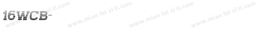 16wcb字体转换