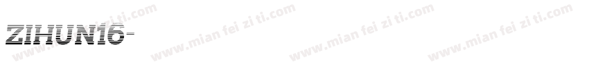 zihun16字体转换