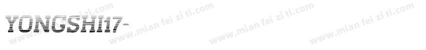 YONGSHI17字体转换