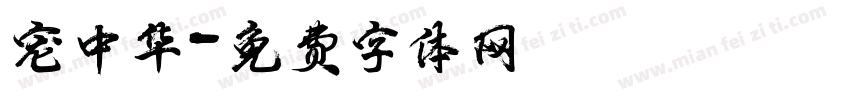 宠中华字体转换