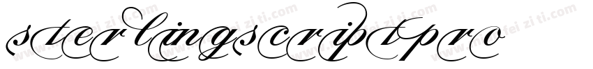 SterlingScriptPro字体转换