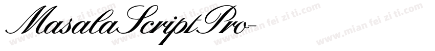 MasalaScriptPro字体转换