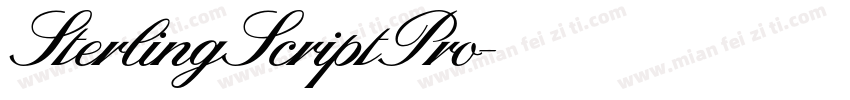 SterlingScriptPro字体转换
