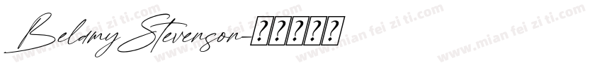 BelamyStevenson字体转换