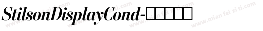 StilsonDisplayCond字体转换