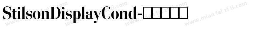 StilsonDisplayCond字体转换