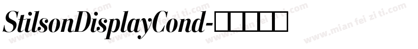 StilsonDisplayCond字体转换