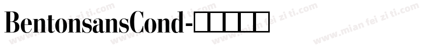 BentonsansCond字体转换