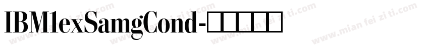 IBM1exSamgCond字体转换