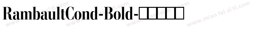 RambaultCond-Bold字体转换