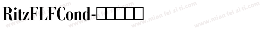 RitzFLFCond字体转换