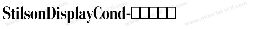 StilsonDisplayCond字体转换