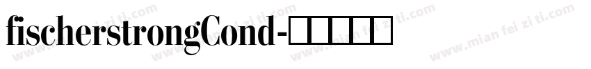 fischerstrongCond字体转换