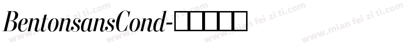 BentonsansCond字体转换