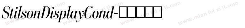 StilsonDisplayCond字体转换