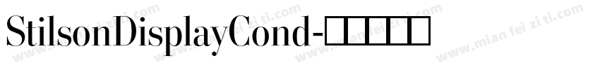 StilsonDisplayCond字体转换