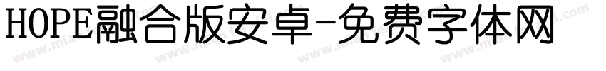 HOPE融合版安卓字体转换