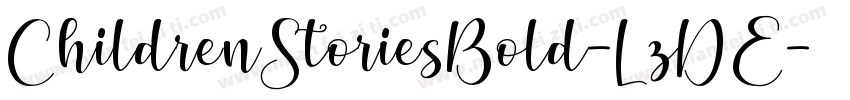 ChildrenStoriesBold-LzDE字体转换