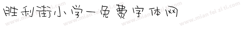 胜利街小学字体转换