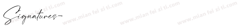 Signatures字体转换