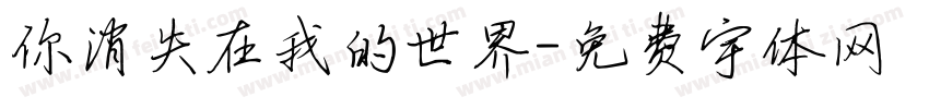 你消失在我的世界字体转换
