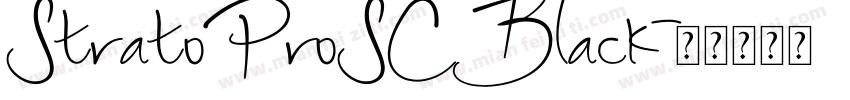 StratoProSCBlack字体转换