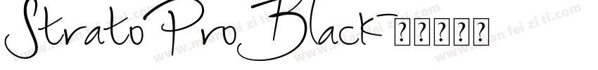 StratoProBlack字体转换