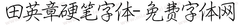 田英章硬笔字体字体转换