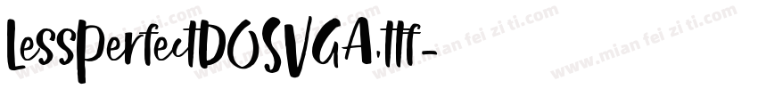 LessPerfectDOSVGA.ttf字体转换