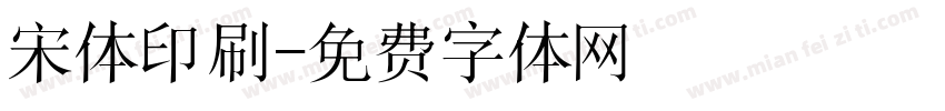 宋体印刷字体转换