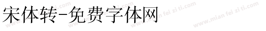 宋体转字体转换