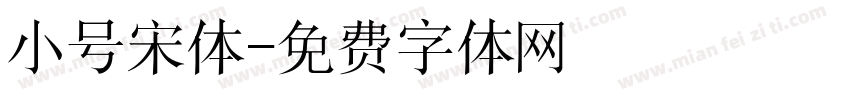 小号宋体字体转换